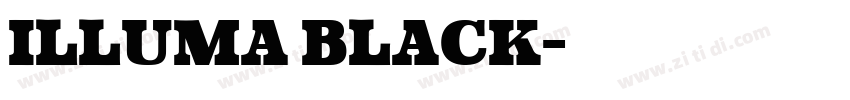 Illuma Black字体转换 Illuma Black字体转换